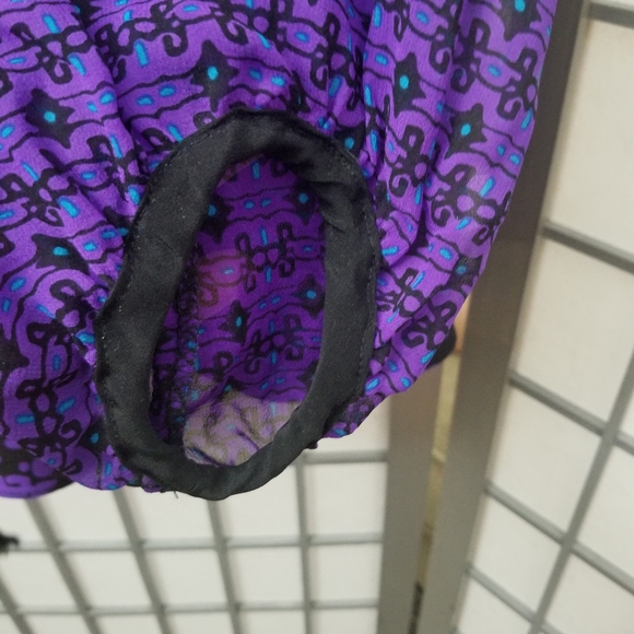Nanette Lepore 100% Silk Made in USA Purple color in Size 2 - Picture 6 of 8